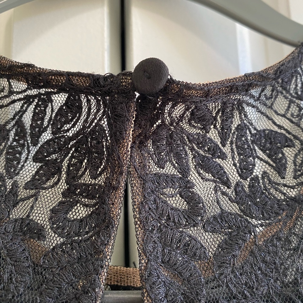 BCBG - little black dress with sheer lace top - Picture 7 of 8